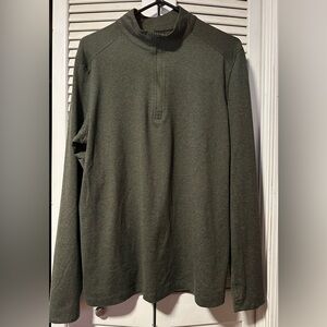 Kyodan Men’s L Green Long Sleeve 1/4 Zip Shirt